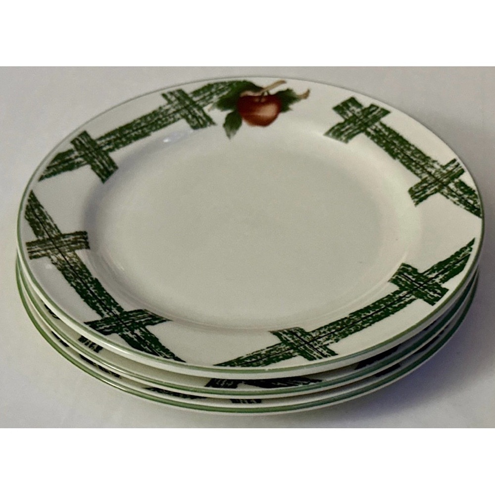Cades Cove Citation Salad Plates Set of 3 Apple Rustic Replacement